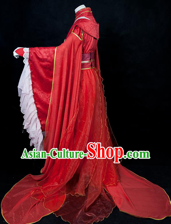 Chinese Cosplay Crown Prince Xie Lian Wedding Clothing Traditional Heaven Official Blessing Apparels Ancient Swordsman Garment Costumes