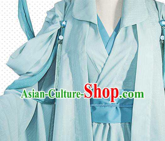 China Traditional Game Performance Green Hanfu Dress Cosplay Goddess Clothing Ancient Fairy Garments
