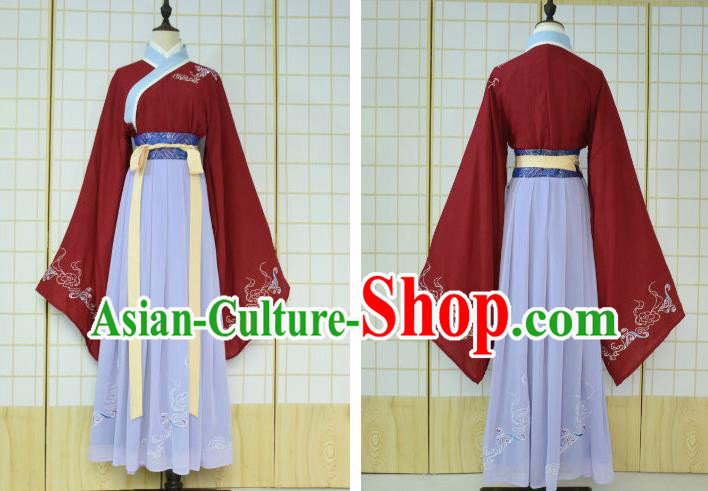 China Traditional Hanfu Garments Ming Dynasty Wedding Clothing Ancient Crown Prince Embroidered Apparels