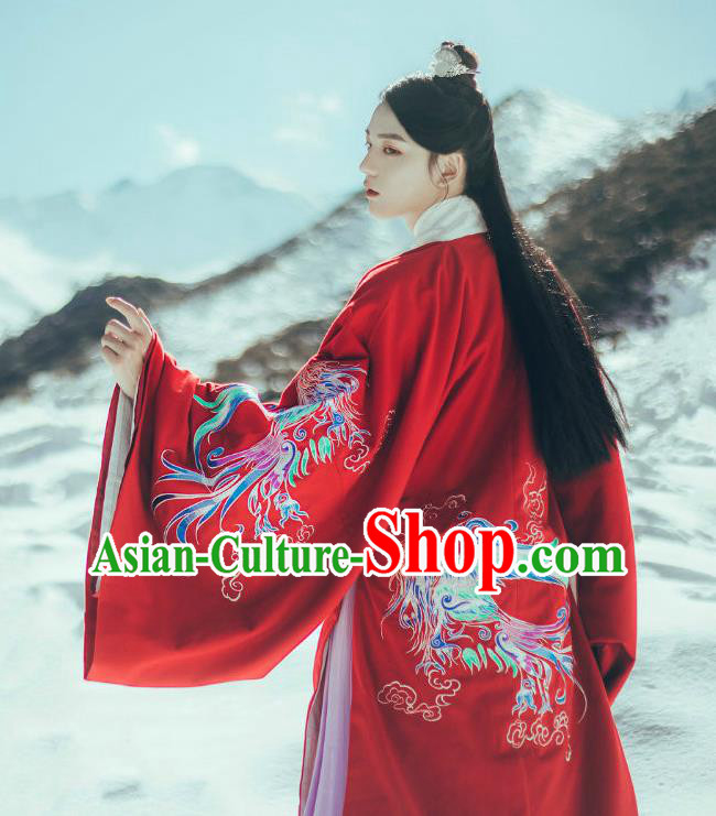 China Traditional Hanfu Garments Ming Dynasty Wedding Clothing Ancient Crown Prince Embroidered Apparels