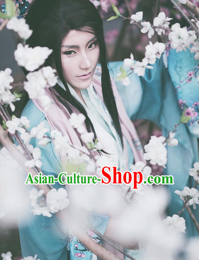 China Ancient Fairy Garments Traditional Jin Dynasty Princess Hanfu Dress Cosplay Swordswoman Clothing