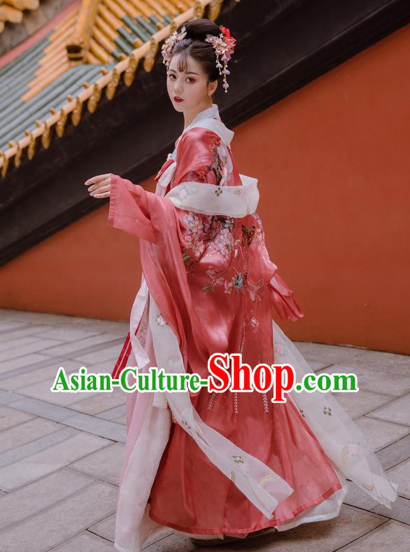 China Song Dynasty Princess Historical Clothing Traditional Ancient Palace Lady Hanfu Dress Garments