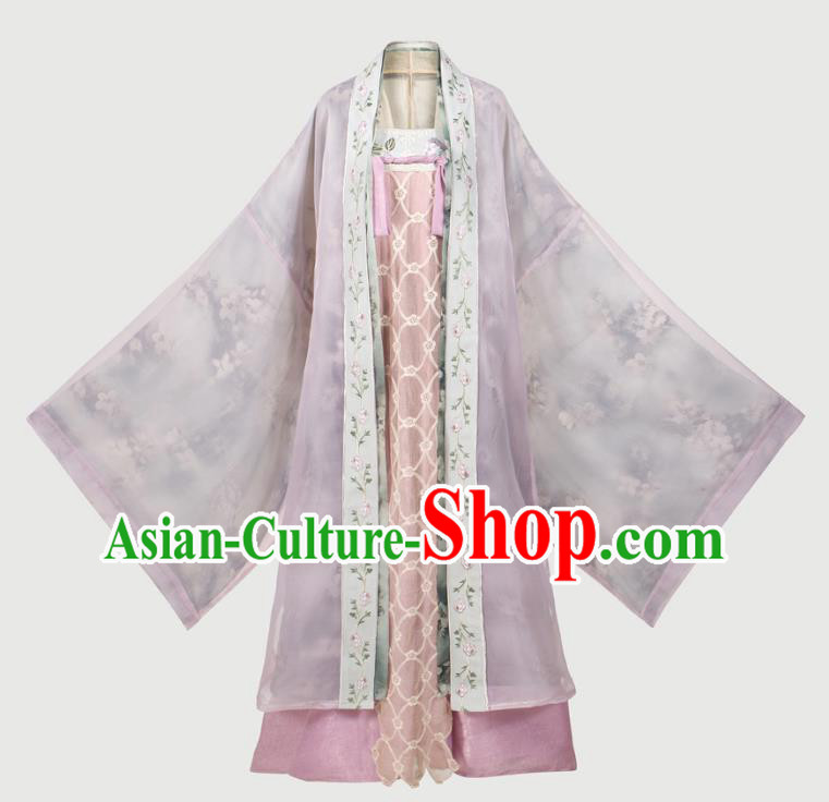 China Traditional Tang Dynasty Court Woman Historical Clothing Ancient Imperial Concubine Hanfu Dress Garments