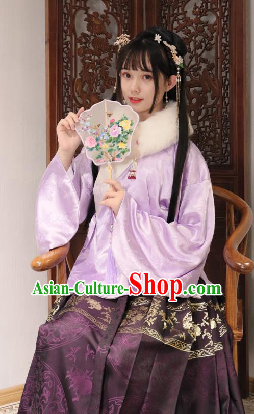 China Traditional Ming Dynasty Royal Infanta Historical Clothing Ancient Palace Princess Hanfu Dress Garments Complete Set