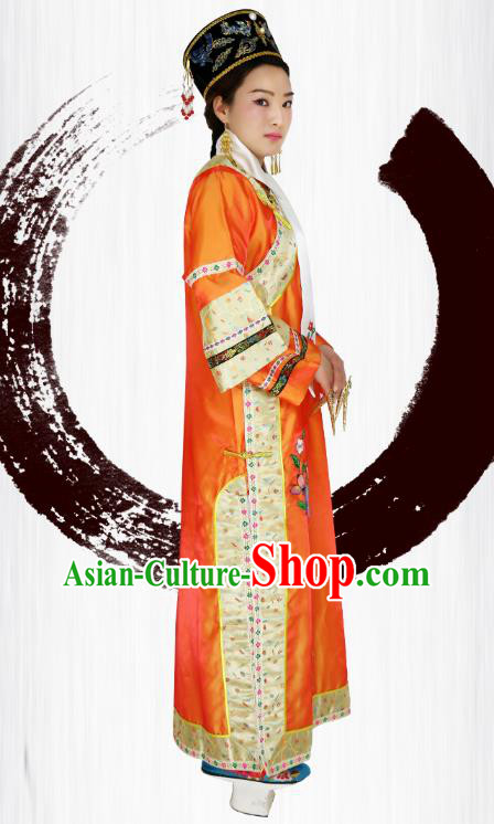 China Ancient Imperial Concubine Garment Costumes Drama Empresses in the Palace Zhen Huan Dress Qing Dynasty Court Woman Clothing and Hat