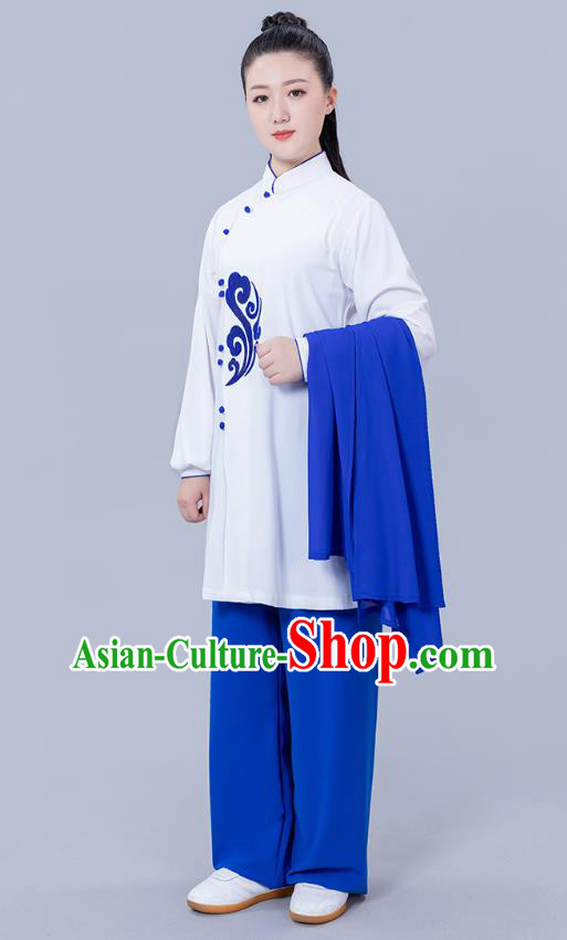Chinese Tai Chi Performance Clothing Woman Tai Ji Training Garments Martial Arts Three Pieces Outfits