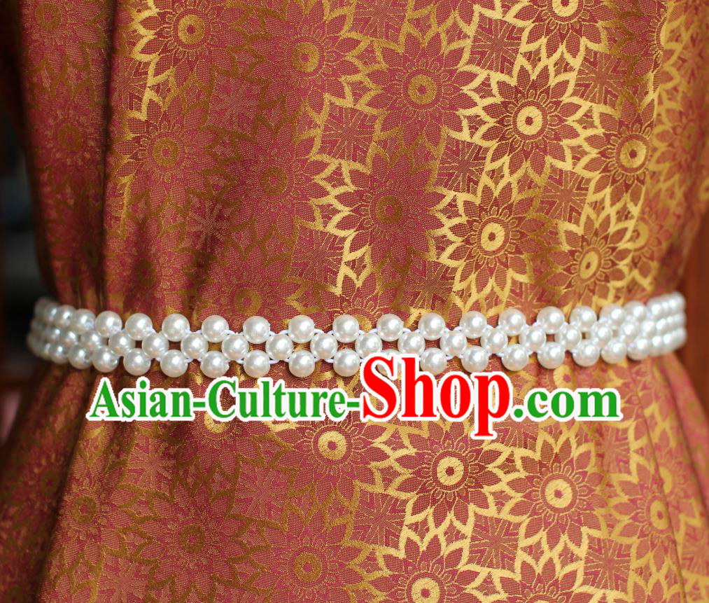 Chinese Silk Fabric Classical Flowers Pattern Orange Brocade Jacquard Tapestry Cloth Traditional Qipao Dress Drapery