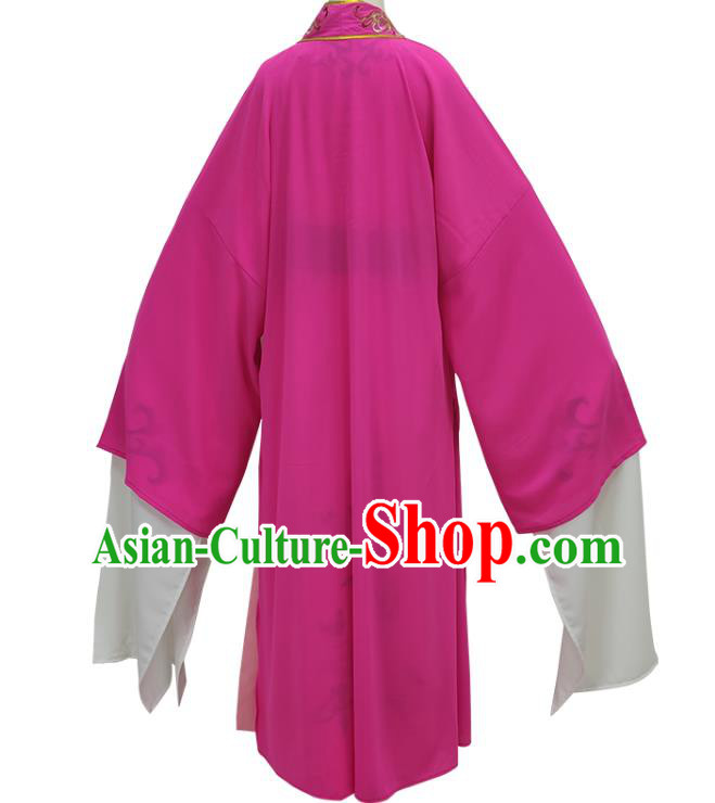 China Peking Opera Scholar Rosy Garments Traditional Beijing Opera Xiaosheng Clothing