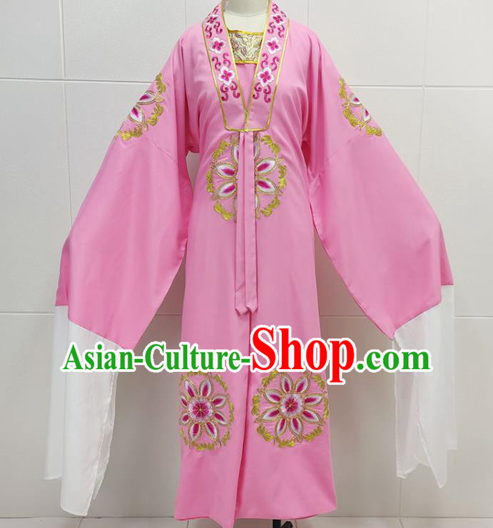 China Peking Opera Niche Pink Garments Traditional Shaoxing Opera Xiaosheng Scholar Meng Lijun Clothing