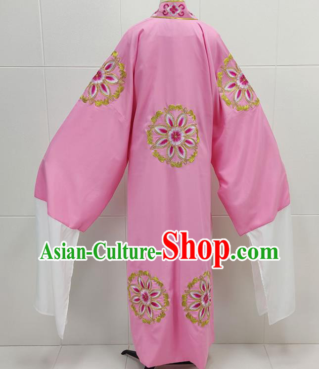 China Peking Opera Niche Pink Garments Traditional Shaoxing Opera Xiaosheng Scholar Meng Lijun Clothing