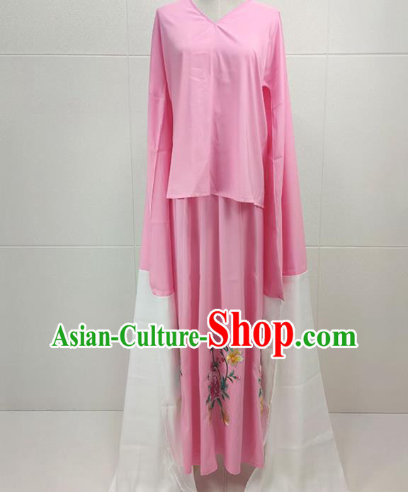 Chinese Traditional Peking Opera Hua Tan Princess Pink Dress Garments Beijing Opera Actress Clothing