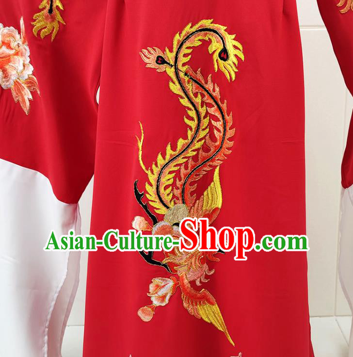 Chinese Beijing Opera Hua Tan Clothing Traditional Shaoxing Opera Empress Red Dress Garments