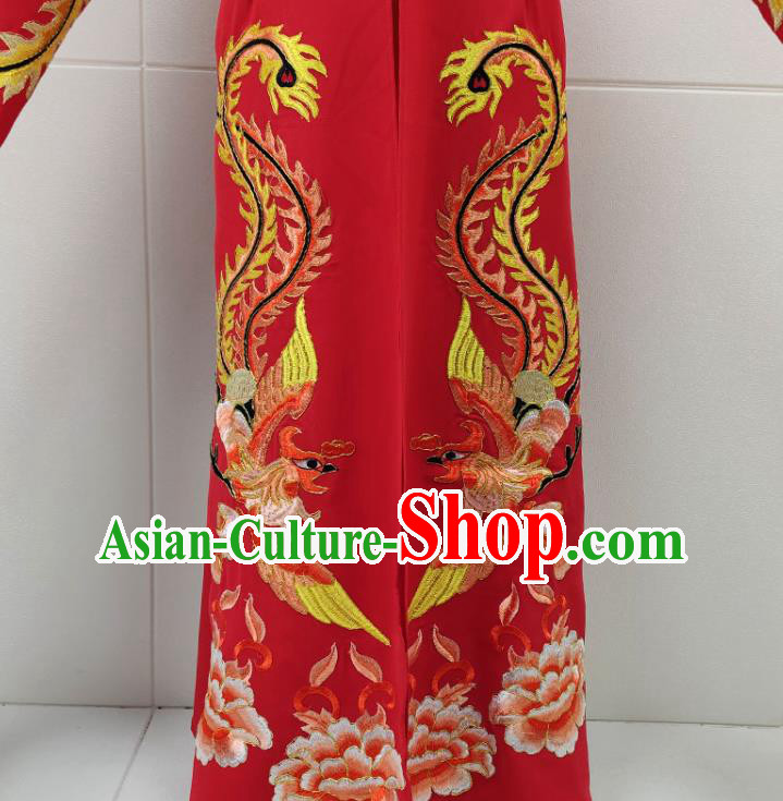 Chinese Beijing Opera Hua Tan Clothing Traditional Shaoxing Opera Empress Red Dress Garments
