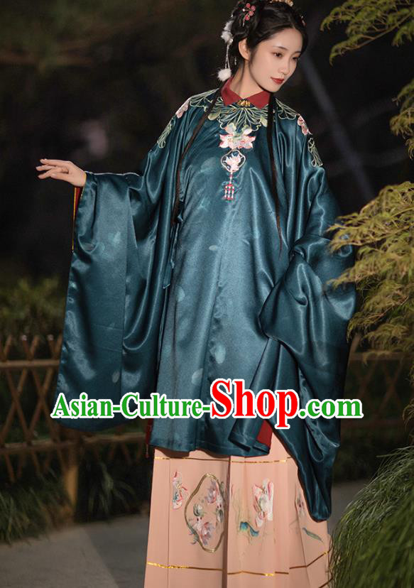 China Ancient Patrician Lady Hanfu Dress Garments Traditional Ming Dynasty Royal Princess Clothing