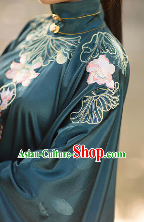 China Ancient Patrician Lady Hanfu Dress Garments Traditional Ming Dynasty Royal Princess Clothing