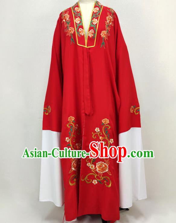 China Traditional Beijing Opera Niche Red Cape Shaoxing Opera Scholar Clothing Peking Opera Xiaosheng Garment Costume