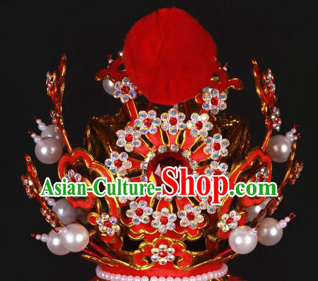 China Beijing Opera Xiaosheng Hair Accessories Shaoxing Opera Childe Jia Baoyu Hair Crown Traditional Peking Opera Monkey King Headdress