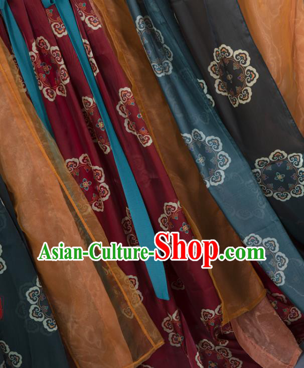China Traditional Cosplay Tang Dynasty Court Beauty Clothing Ancient Palace Princess Hanfu Dress Garments