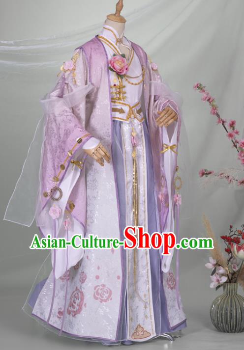 Chinese Ancient Crown Prince Hanfu Clothing Traditional Cosplay Han Dynasty Swordsman Garment Costumes
