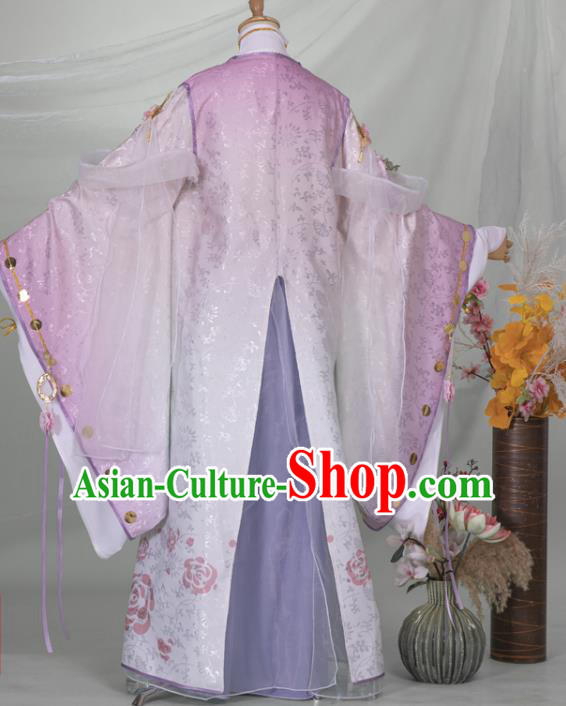 Chinese Ancient Crown Prince Hanfu Clothing Traditional Cosplay Han Dynasty Swordsman Garment Costumes