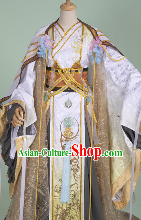 Chinese Ancient Royal King Hanfu Clothing Traditional Cosplay Han Dynasty Emperor Garment Costumes