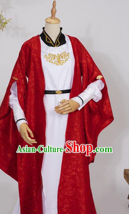Chinese Ancient Swordsman Hanfu Clothing Traditional Cosplay Tang Dynasty Prince Garment Costumes