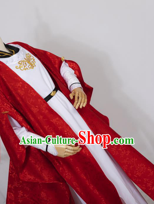 Chinese Ancient Swordsman Hanfu Clothing Traditional Cosplay Tang Dynasty Prince Garment Costumes