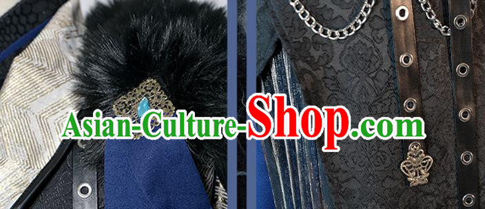 Chinese Ancient Chivalrous Knight Hanfu Clothing Drama Cosplay Swordsman Garment Costumes