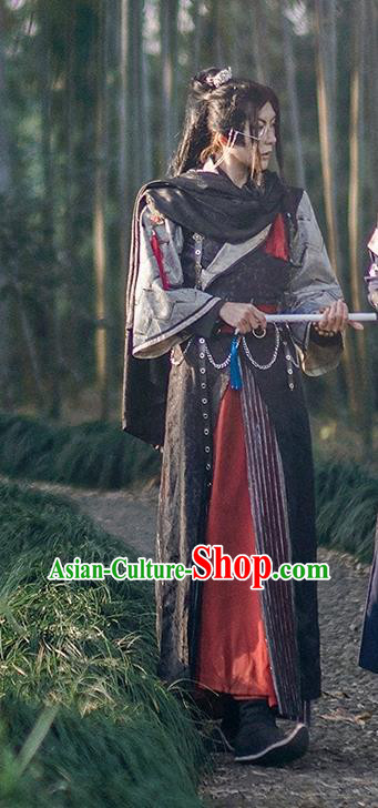 Chinese Ancient Warrior Hanfu Clothing Drama Cosplay Young Hero Garment Costumes