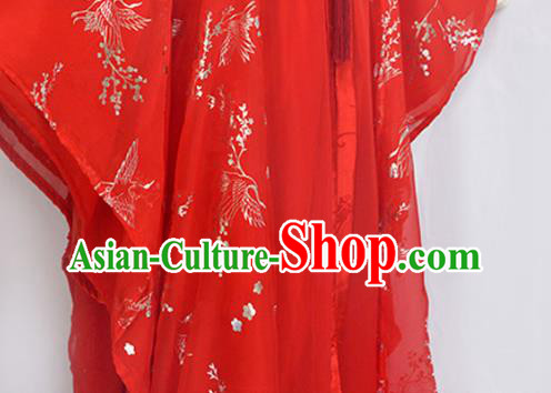 Chinese Ancient Crown Prince Red Hanfu Clothing Drama Cosplay Noble Childe Wedding Garment Costumes