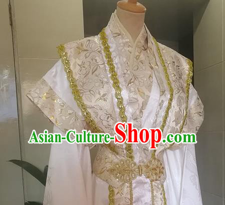 Chinese Tang Dynasty Nobility Childe Garment Costumes Ancient Prince Hanfu Clothing Drama Cosplay Swordsman Apparels