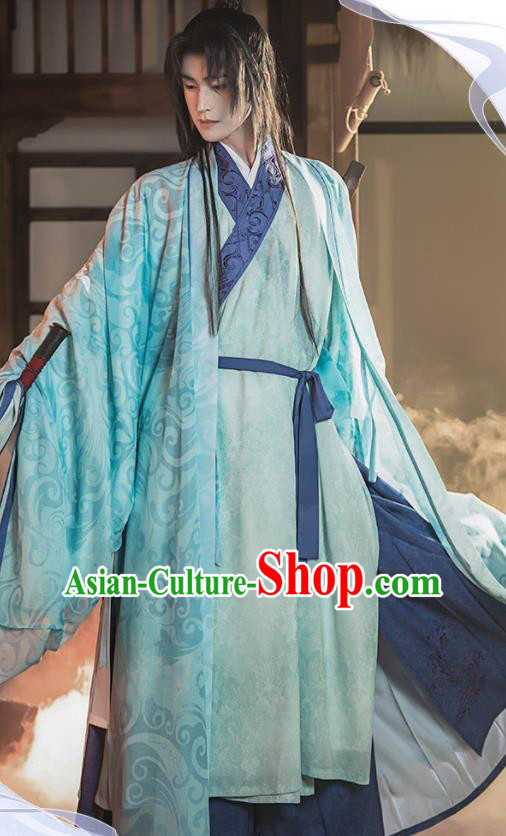 China Song Dynasty Swordsman Historical Clothing Ancient Nobility Childe Hanfu Garments Full Set