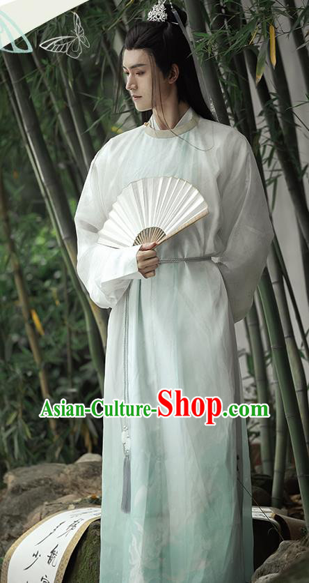 China Tang Dynasty Scholar Historical Clothing Ancient Young Male Prince Hanfu Robe Garment