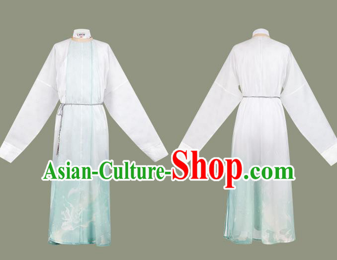 China Tang Dynasty Scholar Historical Clothing Ancient Young Male Prince Hanfu Robe Garment