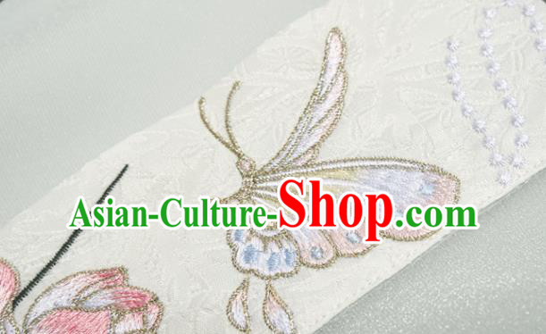 China Song Dynasty Nobility Lady Historical Clothing Ancient Young Woman Embroidered Green Hanfu Dress Garments