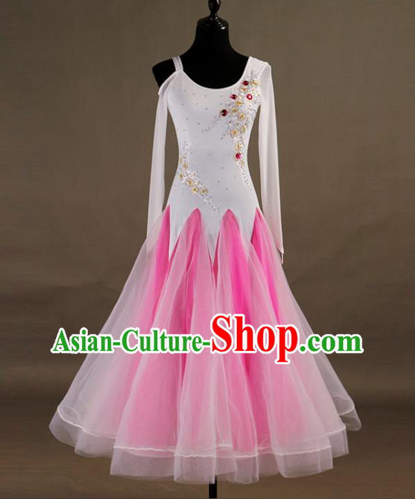 Professional Waltz Group Dancing Clothing Ballroom Dance Fashion Women Modern Dance Dress International Dance Competition Costume