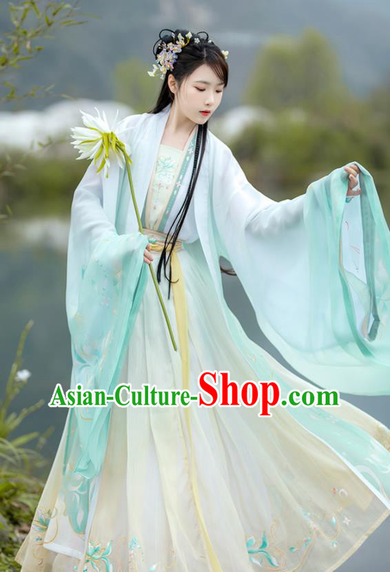 China Traditional Palace Historical Clothing Ancient Tang Dynasty Princess Hanfu Dress Uniforms