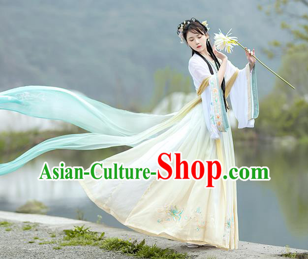 China Traditional Palace Historical Clothing Ancient Tang Dynasty Princess Hanfu Dress Uniforms
