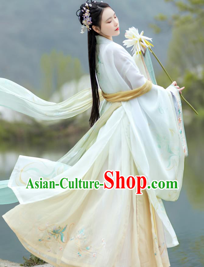 China Traditional Palace Historical Clothing Ancient Tang Dynasty Princess Hanfu Dress Uniforms