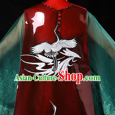 China Girl Catwalks Fashion Children Performance Clothing Classical Dance Dress Compere Garment Costumes