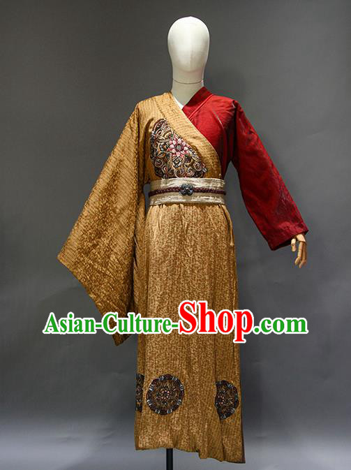 Chinese Qing Dynasty King Robe Apparels Ancient Mongolia Royal Highness Clothing Drama Swordsman Garment Costume