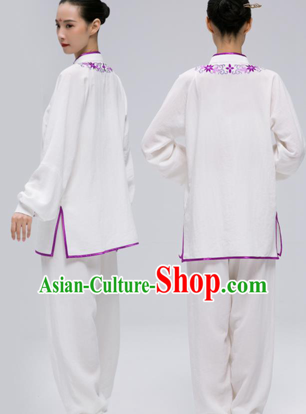 China Wushu Competition Outfits Martial Arts Garment Costumes Tai Chi Clothing Kung Fu Embroidered Uniforms