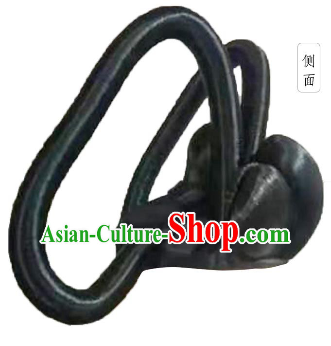 China Ancient Goddess Wigs Traditional Hanfu Hairpieces Tang Dynasty Palace Princess Wig Sheath