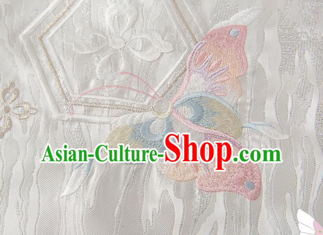 China Ming Dynasty Historical Garment Costumes Ancient Crown Prince White Hanfu Clothing