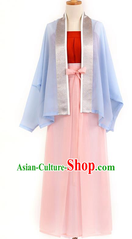 China Song Dynasty Civilian Female Garment Costumes Traditional Historical Clothing Ancient Young Beauty Hanfu Dresses