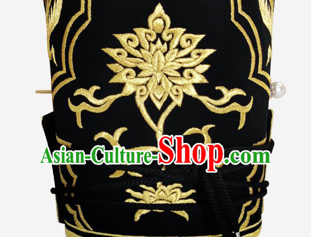 Chinese Ancient Scholar Headwear Traditional Hanfu Official Headpiece Ming Dynasty Ceremony Hat