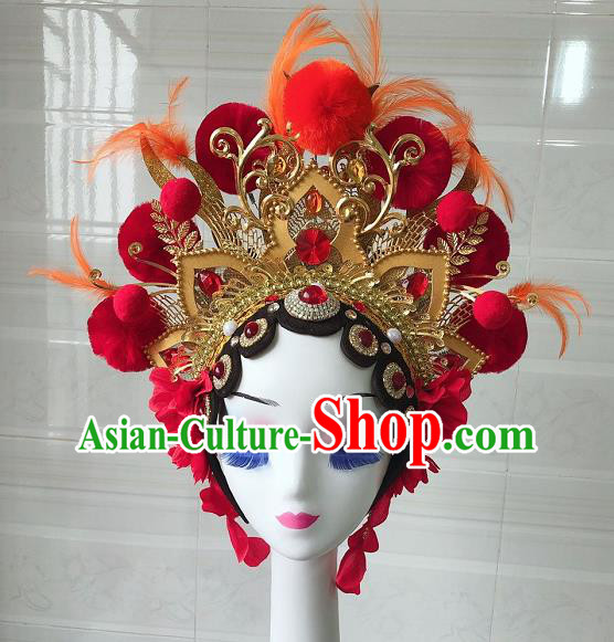 China Opera Performance Headdress Classical Dance Hair Crown Drama Dance Hair Accessories