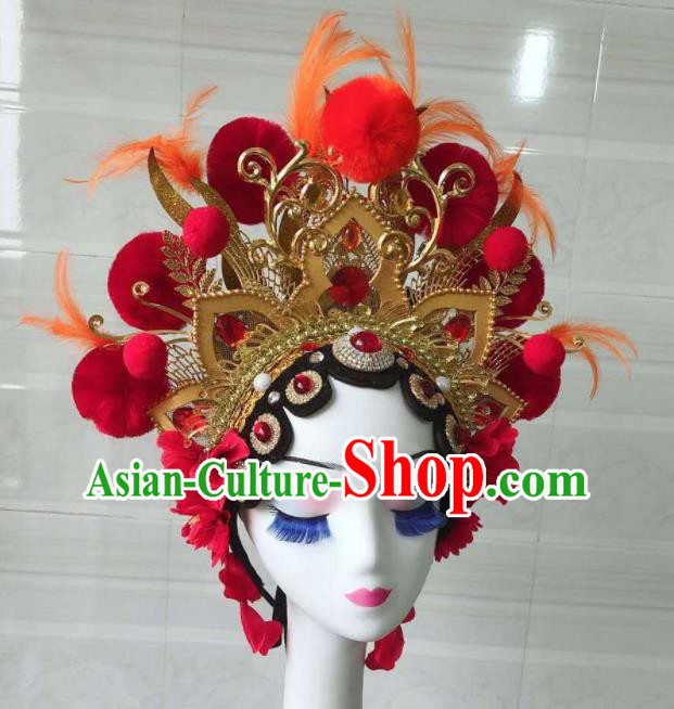 China Opera Performance Headdress Classical Dance Hair Crown Drama Dance Hair Accessories