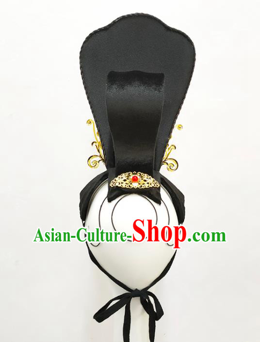 Handmade Chinese Classical Dance Wigs Chignon Hanfu Dance Hair Accessories Court Dance Hairpieces