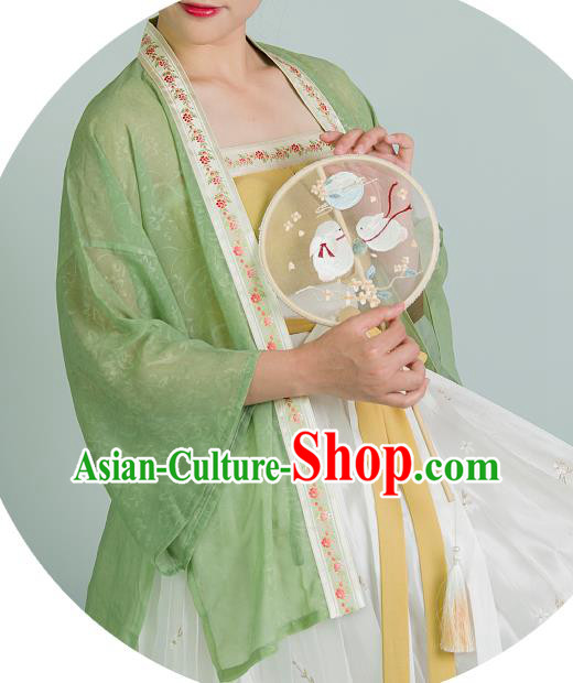 China Song Dynasty Civilian Female Clothing Traditional Hanfu Garment Costumes Ancient Young Woman Dresses